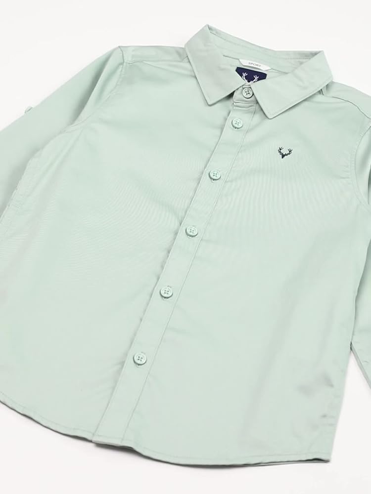 Allen Solly Boys Cotton Solid Regular Fit Shirt - Image 3