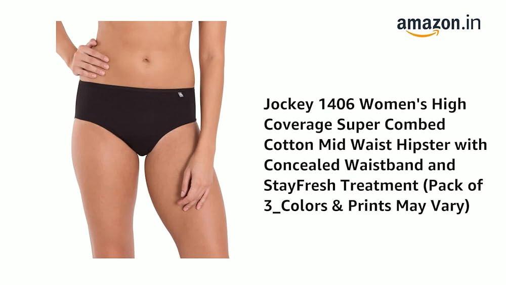 Jockey Women's High Coverage Super Combed Cotton Hipster - Image 3
