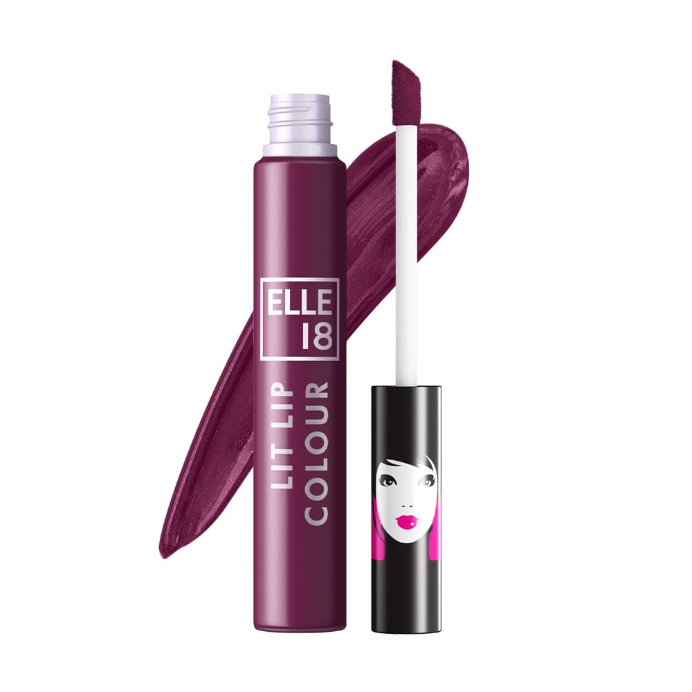 Elle 18 Lit Lip Matte Finish Sangria Blanca Liquid Lipstick