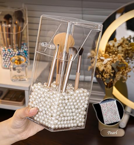 wolpin Makeup Brush Box Holder Acrylic Organizer - Image 4