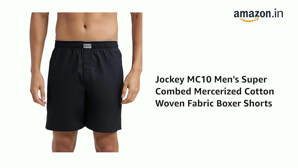 Jockey MC10 Men's Mercerized Cotton Boxer Shorts - Image 3