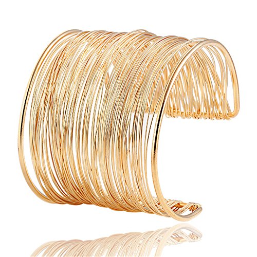 Shining Diva Gold Plated Kada Bangle Cuff Bracelet for Women - Image 2