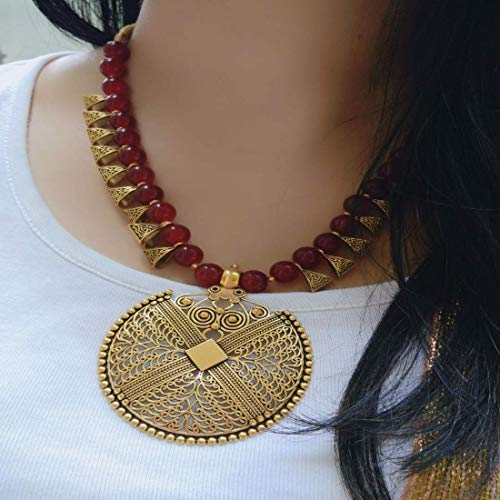 Shining Diva Antique Necklace Jewellery Set for Women - Image 5