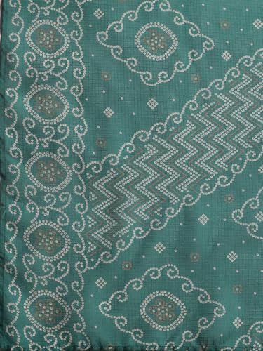 Libas Womens Printed Silk Blend A-Line Kurta With Trousers and Dupatta - Authentic Libas Clothing | UrbanThreads - Image 5