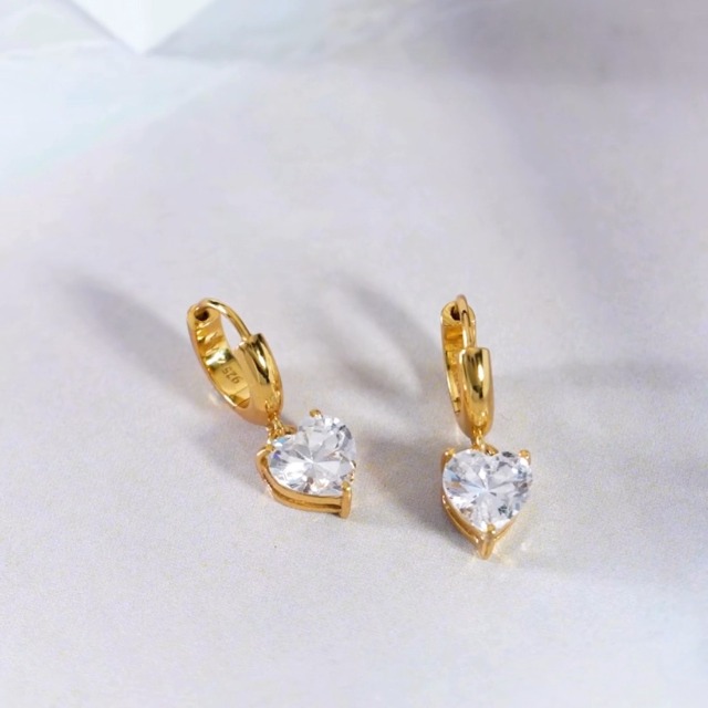 ZAVYA 925 Sterling Silver Cubic Zirconia Drop Earrings - Image 3