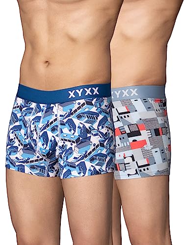 XYXX Men's Micromodal Regular Fit Printed Antimicrobial Trunks - Image 2