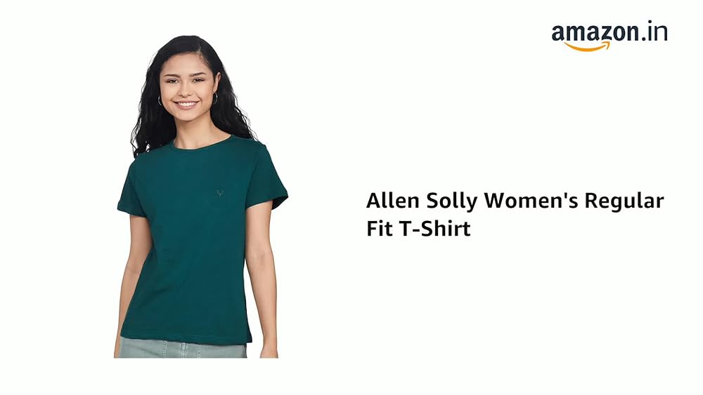 Allen Solly Women's 100% Cotton Regular Fit T-Shirt - Image 3