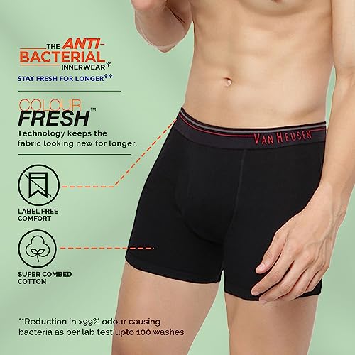 Van Heusen Men Boxer Briefs 100% Combed Cotton Moisture Wicking - Image 4