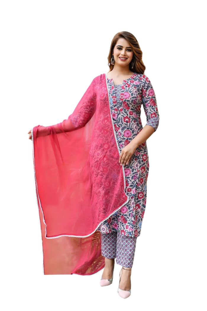 Leriya Fashion Kurta Set with Dupatta for Women | Women Kurta | Women Kurta Sets with Plazo | Women - Authentic Leriya Clothing | UrbanThreads