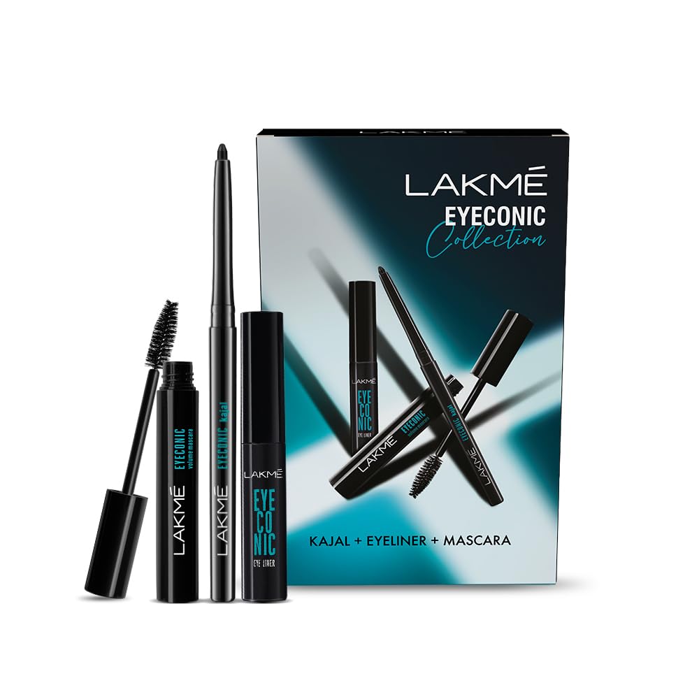 Lakme Eyeconic Regime Kit - Kajal, Mascara, Eyeliner 13.35 ml
