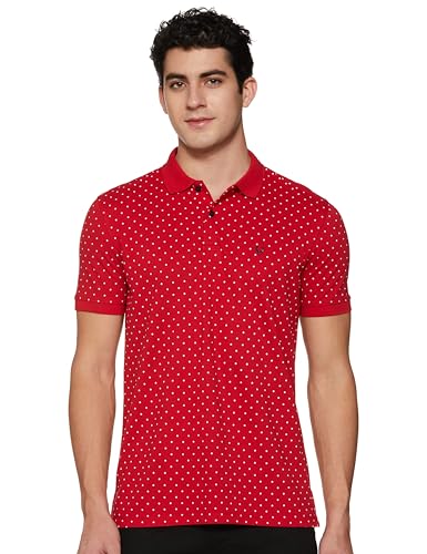 Allen Solly Men Polycotton Regular Fit Printed Polo T-Shirt - Image 2