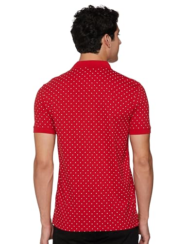 Allen Solly Men Polycotton Regular Fit Printed Polo T-Shirt - Image 3