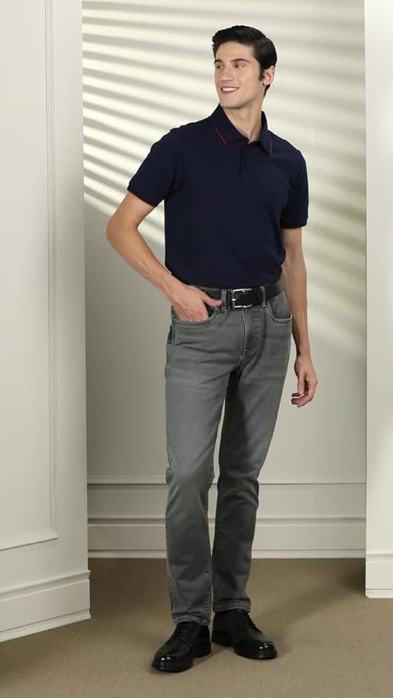 Symbol Men's Slim Fit Stretchable Jeans Casual Denim - Image 3