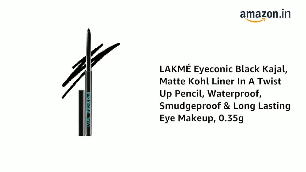 Lakme 9to5 Eyeconic Kajal Intense Black Smudge-Proof - Image 3