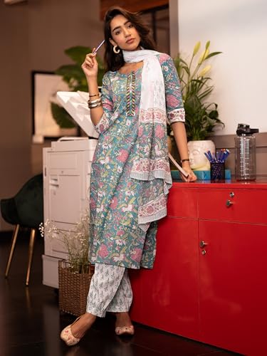 Libas Printed Cotton Kurta Set - Stylish Ethnic Wear | UrbanThreads - Image 3