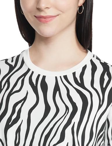 Allen Solly Women Cotton Regular Fit All Over Print T-Shirt - Image 4