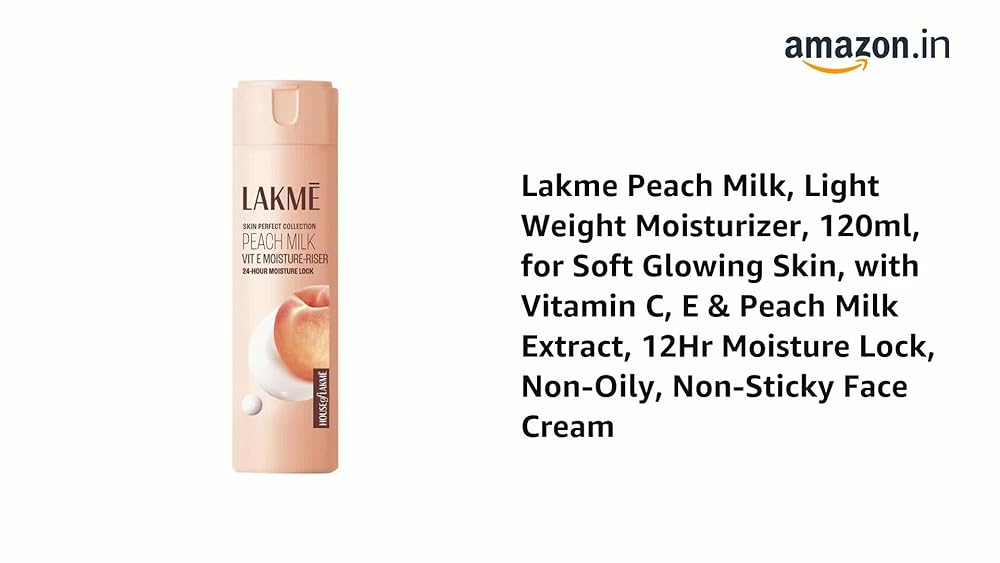 Lakmé Peach Milk Moisturizer Hydrate Glow - Image 3