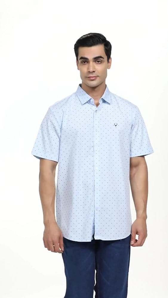 Allen Solly Men's 100% Cotton Regular Fit Shirt - Image 3
