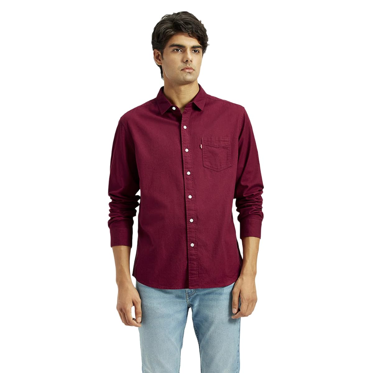 Levi's Men's Solid Slim Fit Shirt