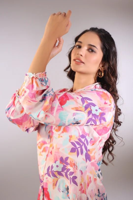 Leriya Fashion Tops for Women | Western Tops for Girls | Printed Women Tops | Casual Wear Top | Fanc - Authentic Leriya Clothing | UrbanThreads - Image 5