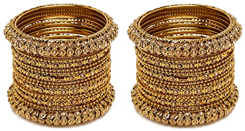 UrbanThreads 28-Piece Bangle Set Gold - Image 3