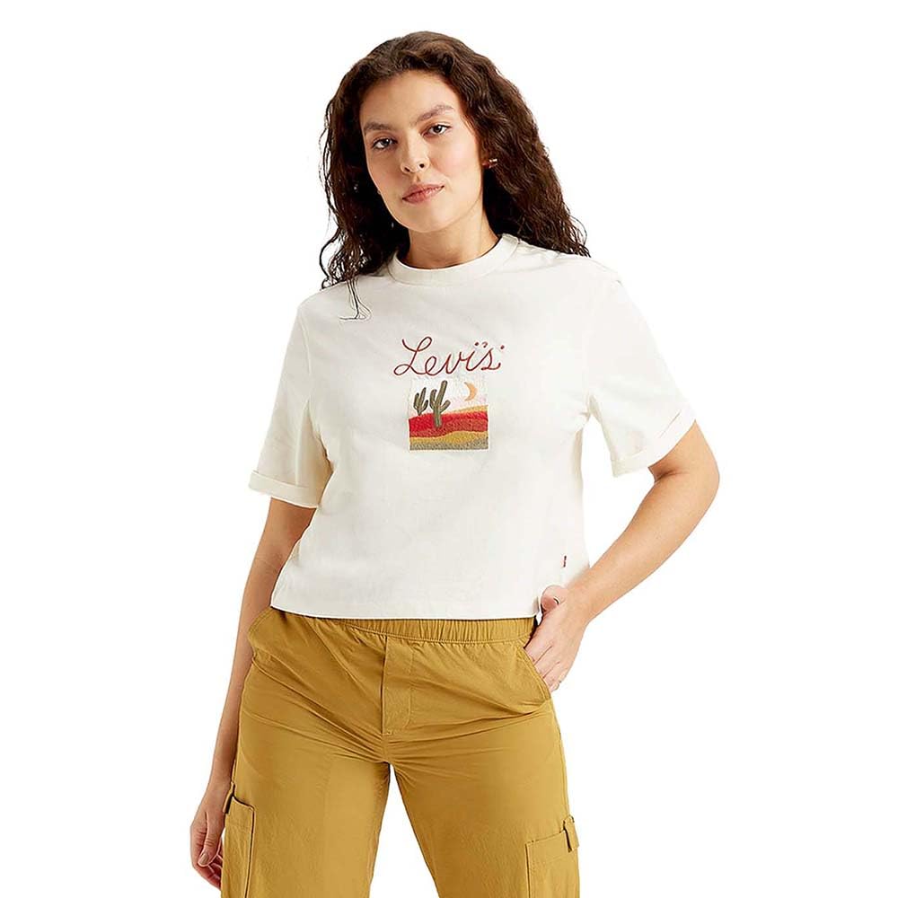 Levi's Women Cotton Relaxed Fit Graphic Print T-Shirt