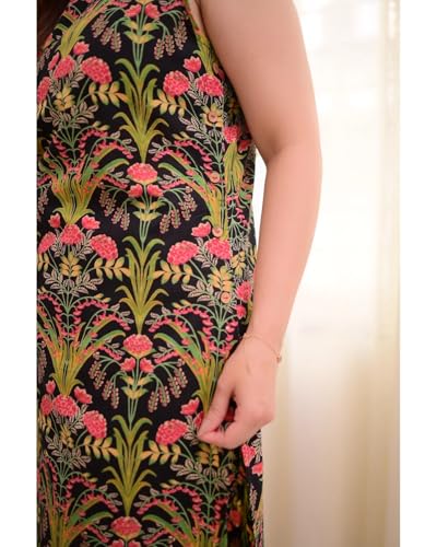 Leriya Fashion Women’s Sleeveless Rayon Kurta & Pant Set Multicolour | Comfortable, Breathable Visco - Authentic Leriya Clothing | UrbanThreads - Image 4