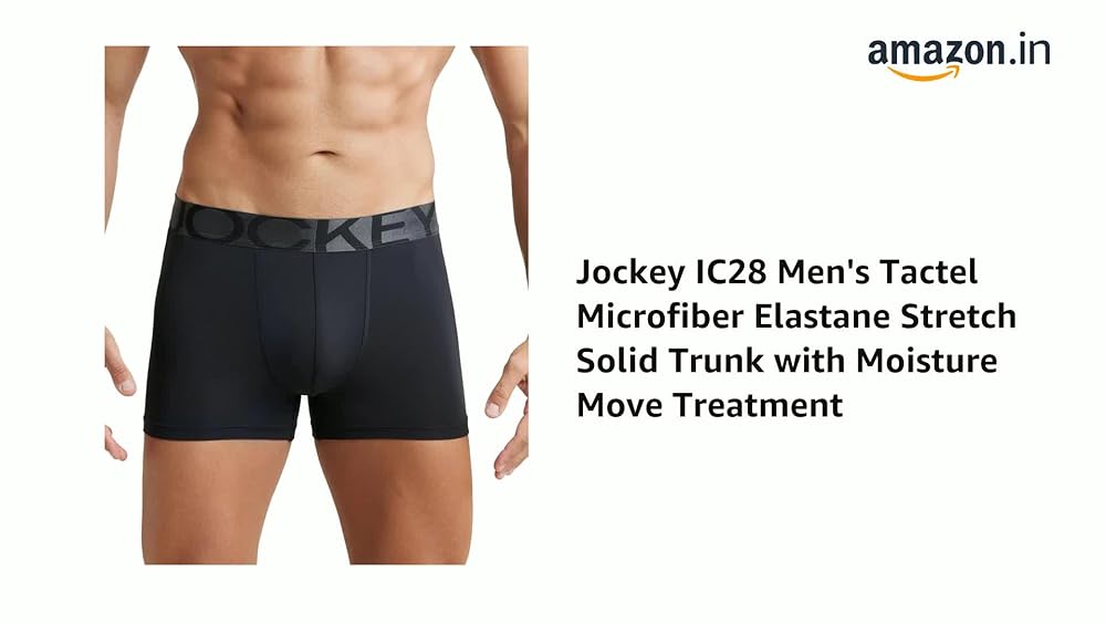 Jockey Men's Tactel Microfiber Stretch Solid Trunk - Image 3