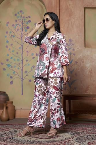 Leriya Fashion Co ord set for women stylish Kurta Pant Set – Viscose Rayon Anarkali kurtis with Prin - Authentic Leriya Clothing | UrbanThreads - Image 5