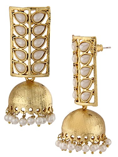 Shining Diva Traditional Pearl Jhumki Earrings for Women & Girls - Image 5