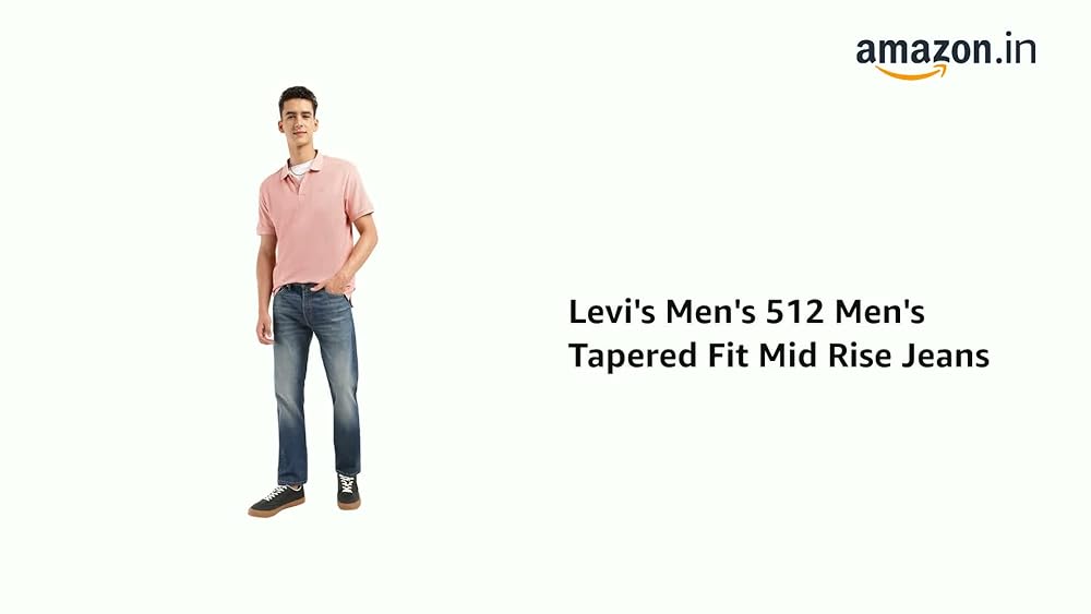 Levi's Men's 512 Tapered Fit Mid Rise Jeans - Image 3