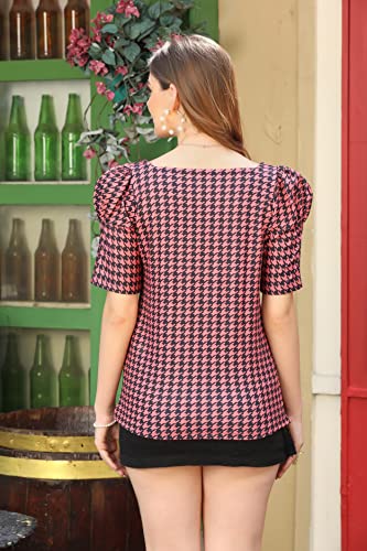 Leriya Fashion Women's Printed Slub Rayon Regular Fit Top with Half Sleeves for Office Wear, Western - Authentic Leriya Clothing | UrbanThreads - Image 3