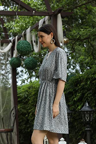 Leriya Fashion Women's Rayon Full Sleeve A-Line Knee-Length Western Dresses for Women or Girls - Authentic Leriya Clothing | UrbanThreads - Image 5