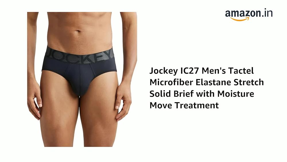 Jockey Men's Tactel Microfiber Stretch Solid Brief - Image 3
