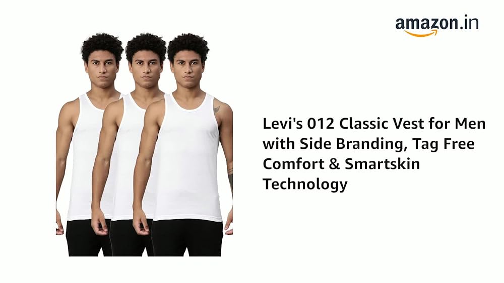 Levi's Men Cotton Solid Regular Fit Vest - Image 3