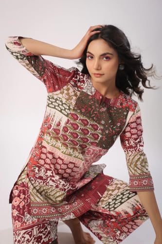 Leriya Fashion Kurta Set for Women || Ethnic Co Ord Set || Casual Kurta Set for Women || Fancy Kurta - Authentic Leriya Clothing | UrbanThreads - Image 4