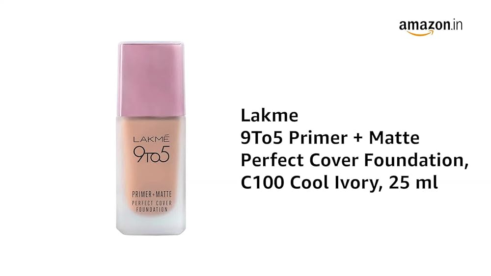 Lakmé 9to5 Primer + Matte Foundation W160 Warm Sand - Image 3