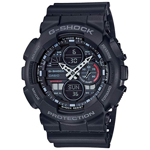 G-Shock Casio GA-140-1A1DR Analog-Digital Black Dial Men Watch - Image 2