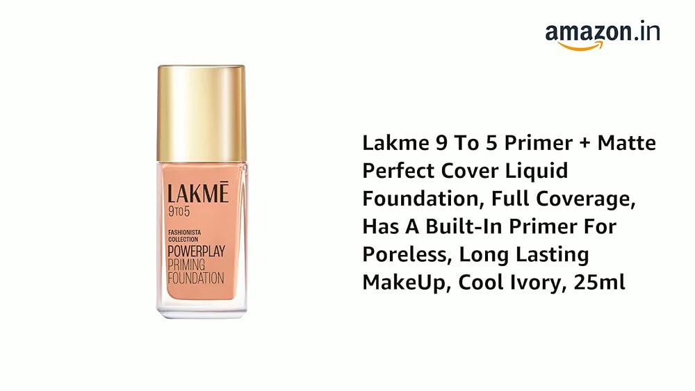 Lakmé Powerplay Foundation Cool Ivory SPF 20 - Image 3