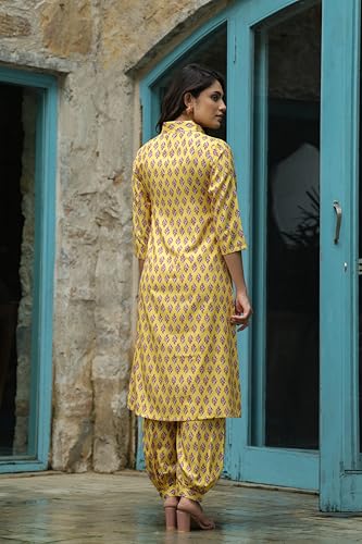 Leriya Fashion Women’s Kurta Pant Set – Cotton Anarkali Kurta with Printed Pants | Stylish Ethnic We - Authentic Leriya Clothing | UrbanThreads - Image 5