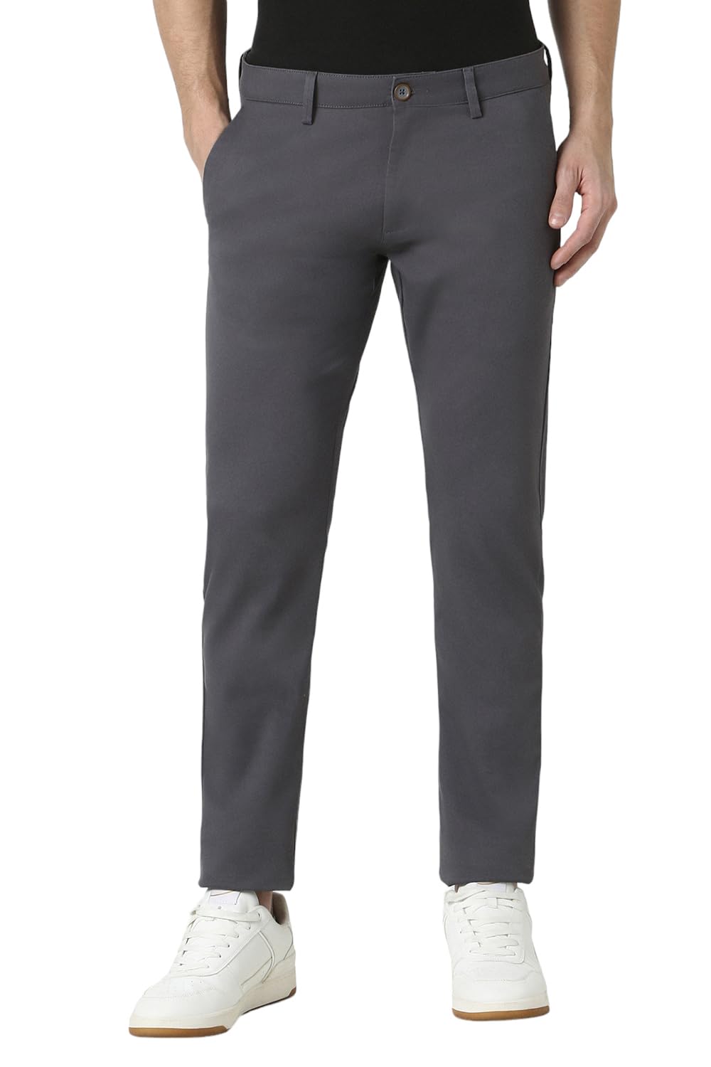 Peter England Men Mid Rise Skinny Fit Casual Trouser Chinos