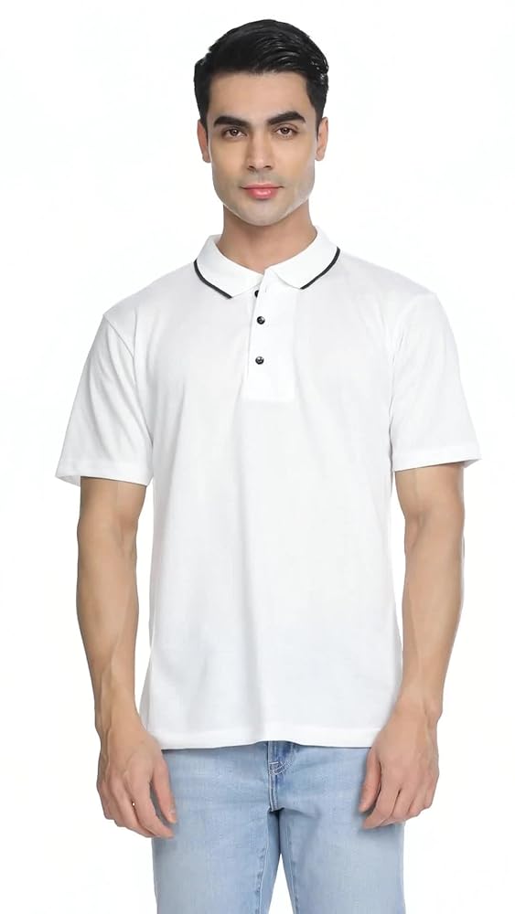 Leriya Fashion Men's Polycotton Regular Fit Casual Stylish Latest | Half Sleeve Polo T-Shirt - Authentic Leriya Clothing | UrbanThreads - Image 3