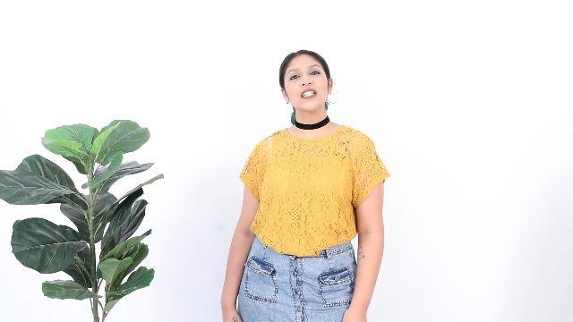 Shining Diva Black Fabric Lace Choker Necklace Set - Image 4