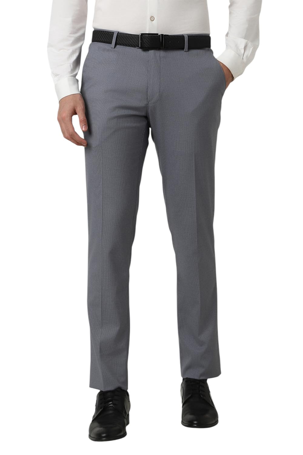 Peter England Men Mid Rise Neo-Slim Formal Trouser