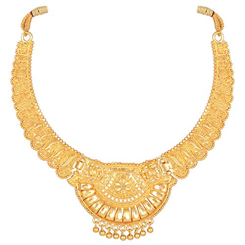 Shining Diva Choker Necklace Set One Gram Gold Plated Women - Image 5