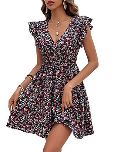 Leriya Fashion Womens Rayon Women Western Dresses Regular Fit LF-WD1110 (LF-WD1111_Multi_M) Multicol - Authentic Leriya Clothing | UrbanThreads - Image 2