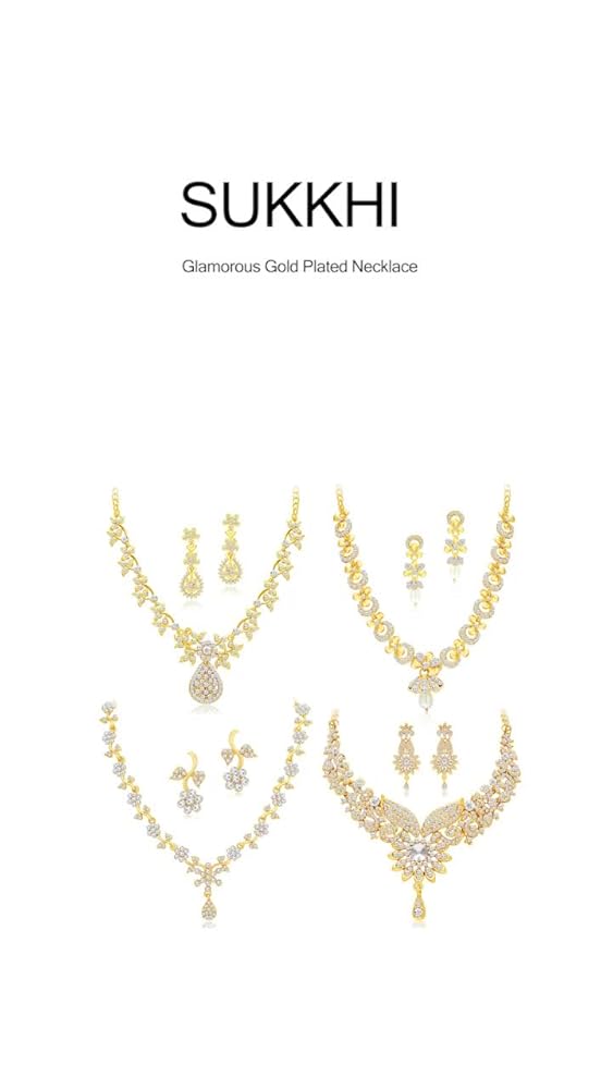 Sukkhi Gold Plated Combo Necklace Set for Women - Image 3