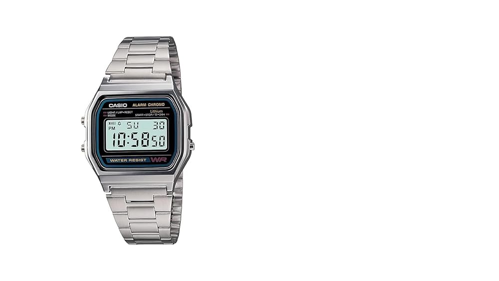 Casio Vintage Silver Digital Watch - Image 3