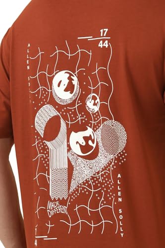 Allen Solly Men Cotton Regular Fit Drop Shoulder T-shirt - Image 4