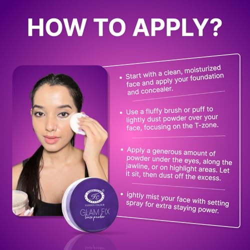 Fashion Colour Glam Fix Loose Powder Setting Finishing - Image 5